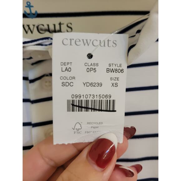 NWT J. Crew Boys Short Sleeve Striped Soft Collared Shirt 4/5 - Picture 3 of 5